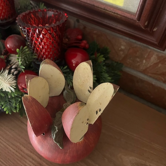 Rare Vintage 1970’s Set of 6 Cheese/Butter Stainless Steel knives Apple holder⚡ - Picture 3 of 7